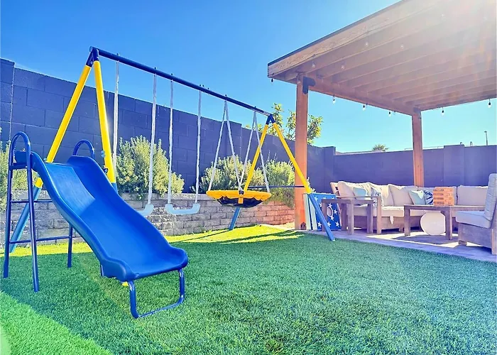 Heated Pool Hot Tub Backyard Games * Mesa